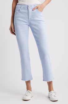 Wit & Wisdom Tatum 'Ab'Solution Frayed High Waist Ankle Flare Jeans