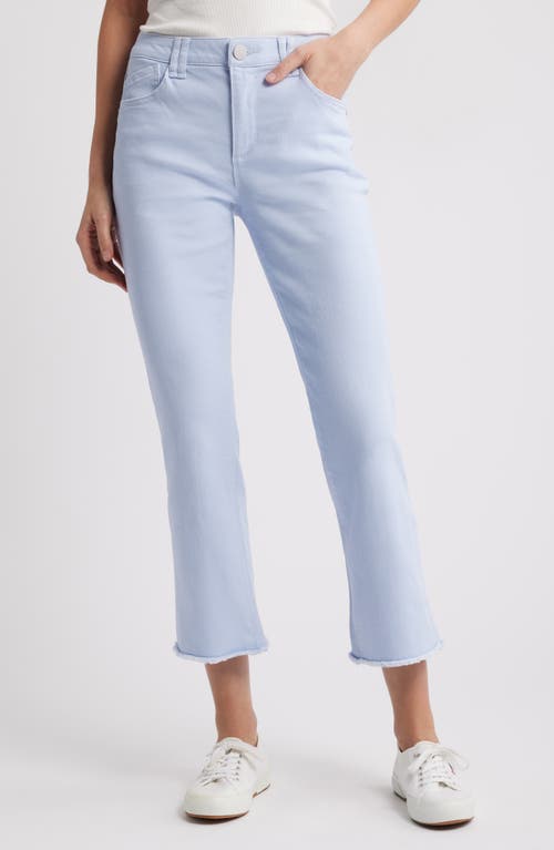 WIT & WISDOM WIT & WISDOM TATUM 'AB'SOLUTION FRAYED HIGH WAIST ANKLE FLARE JEANS