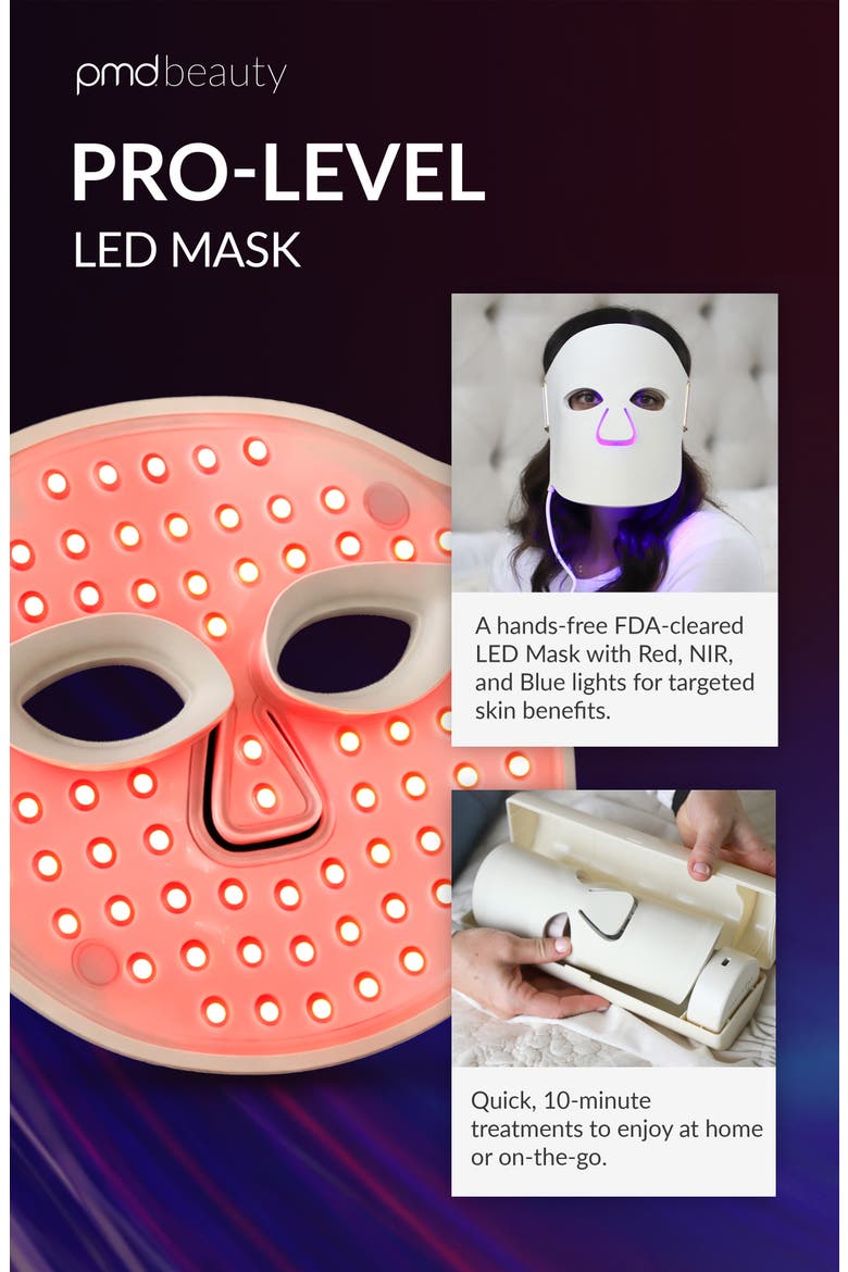 LED Light Therapy Mask, Alternate, color, CREAM