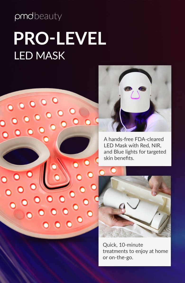 PMD LED Light Therapy Mask, Alternate, color, Cream