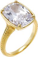 BY ADINA EDEN CZ Elongated Cushion Cut Solitaire Ring