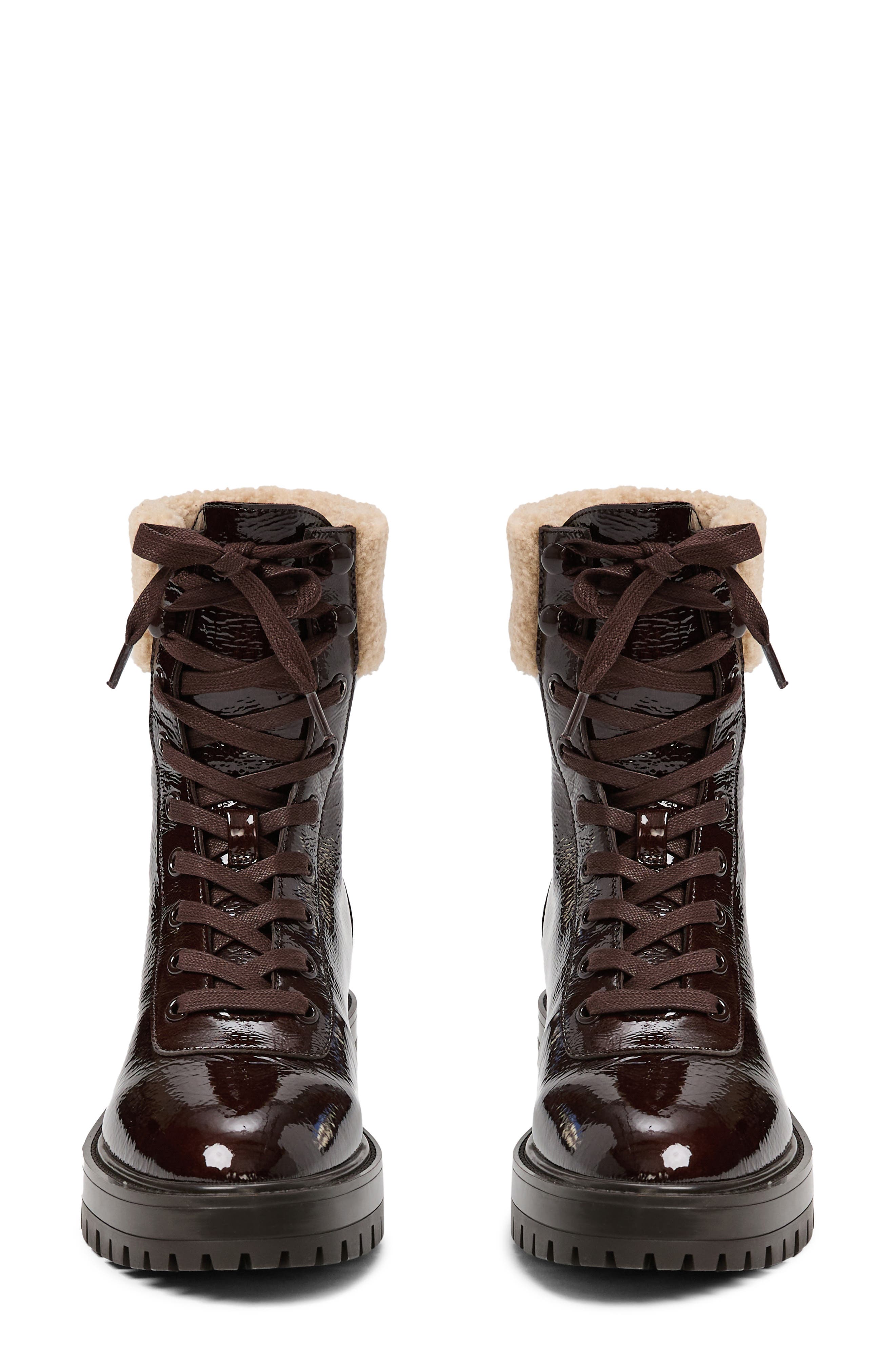 Briar Faux Shearling Bootie, Alternate, color, CHOCOLATE