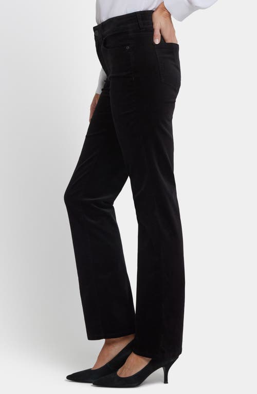 Nydj Marilyn Corduroy Straight Leg Pants In Black