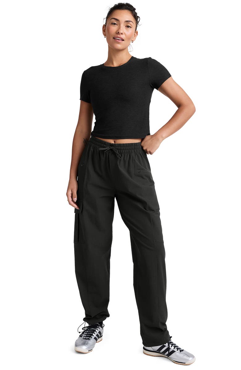 Beyond Yoga Peak Pants, Alternate, color, Black