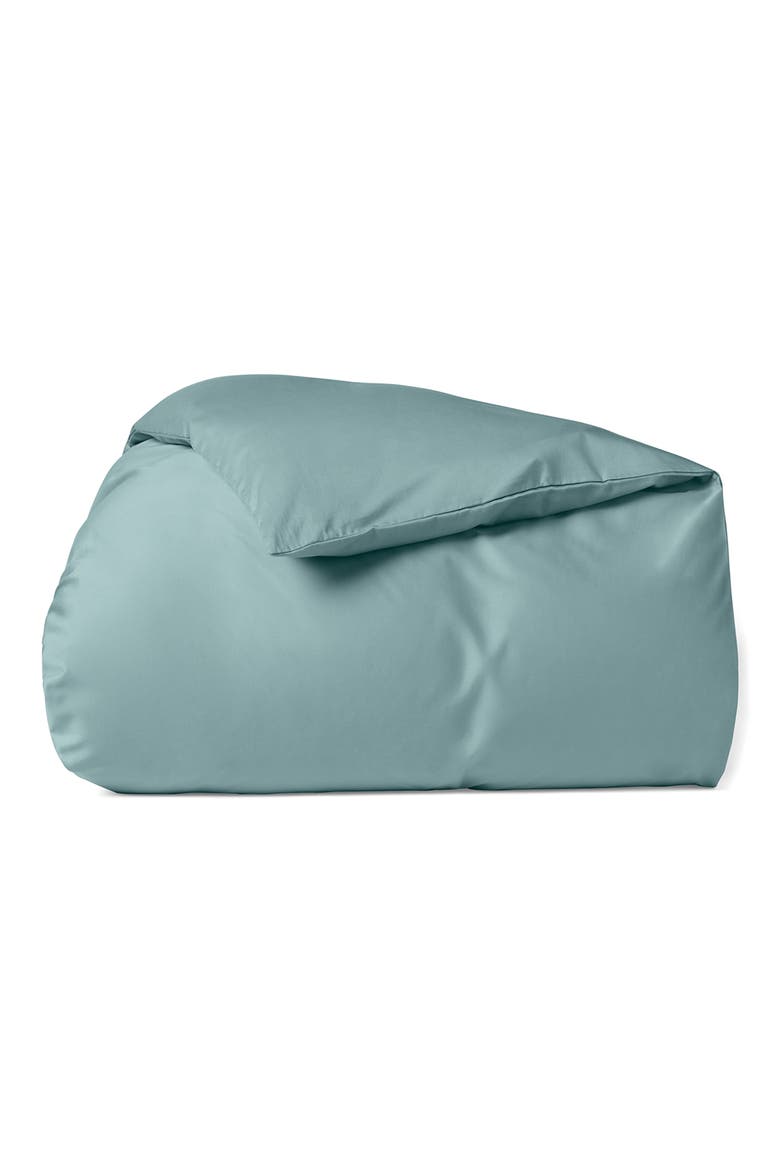 Cloud Soft Organic Cotton Sateen Duvet Cover, Main, color, PACIFIC BLUE