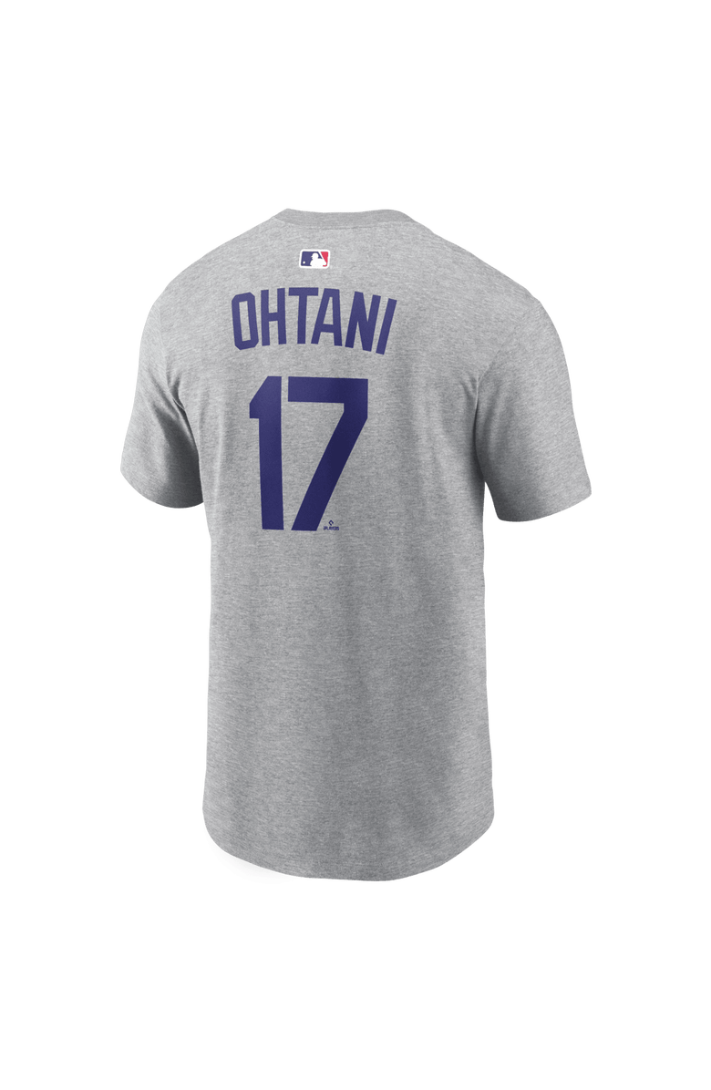 Nike Men's Nike Shohei Ohtani Heather Gray Los Angeles Dodgers Name & Number T-Shirt, Alternate, color, Heather Gray