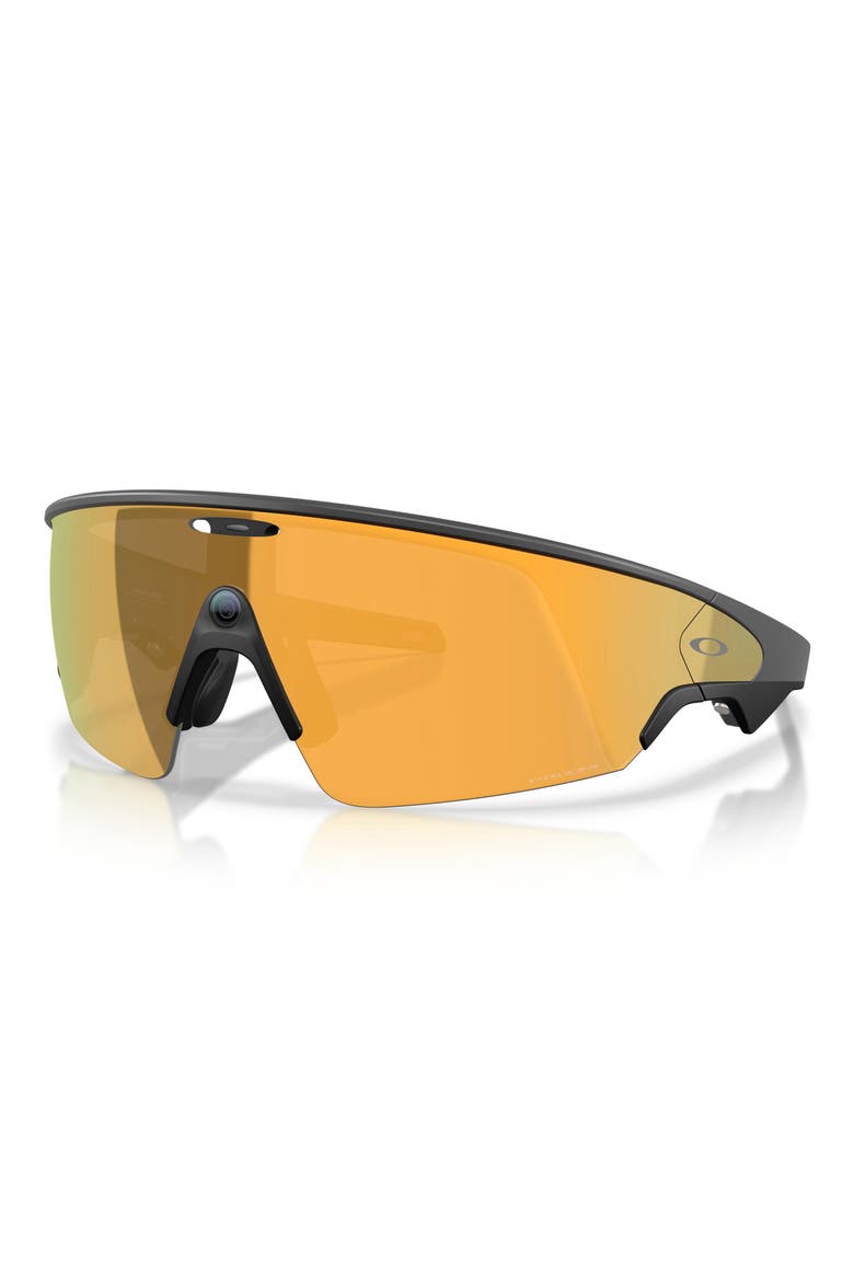 Vanguard 152mm Shield Sunglasses, Alternate, color, BLACK / PRIZM 24K