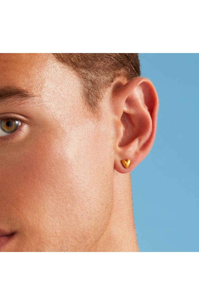 7879 Heart Stud Earrings, Alternate, color, Gold 9K