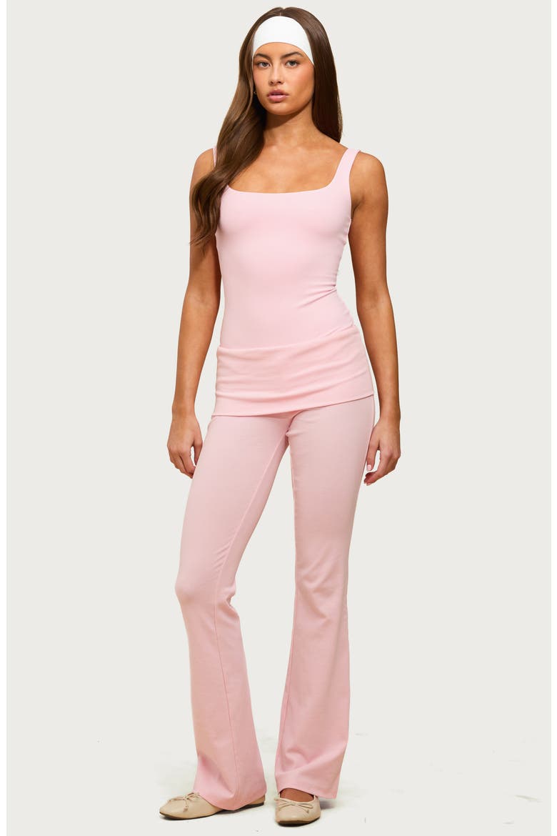 Liona Square Neck Bodysuit, Alternate, color, PINK