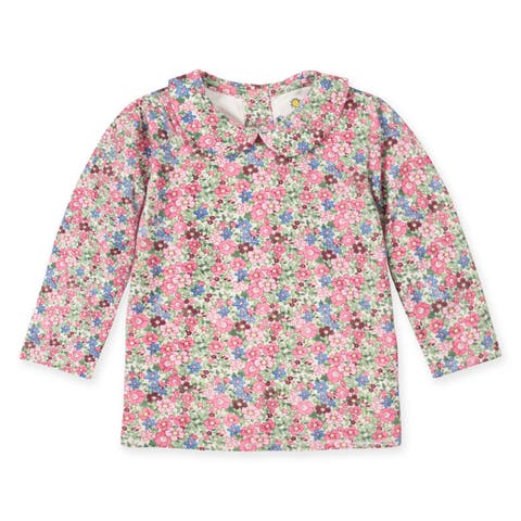 Floral Knit Long Sleeve Blouse