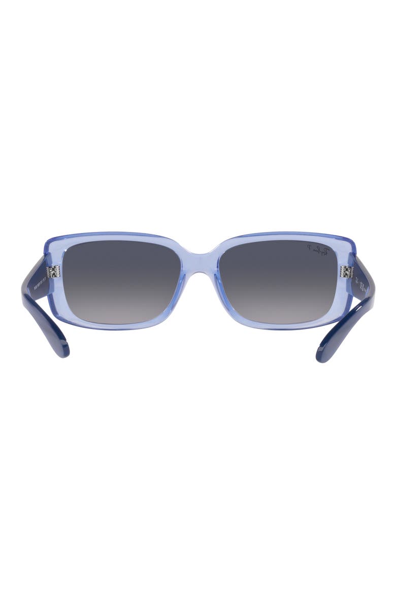 55mm Gradient Polarized Pillow Sunglasses, Alternate, color, VIOLET