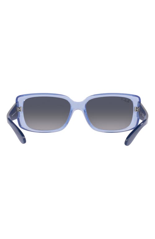 Ray Ban Ray-ban 55mm Gradient Polarized Pillow Sunglasses In Gold