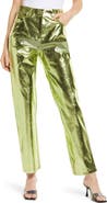 Amy Lynn Shiny Straight Leg Pants