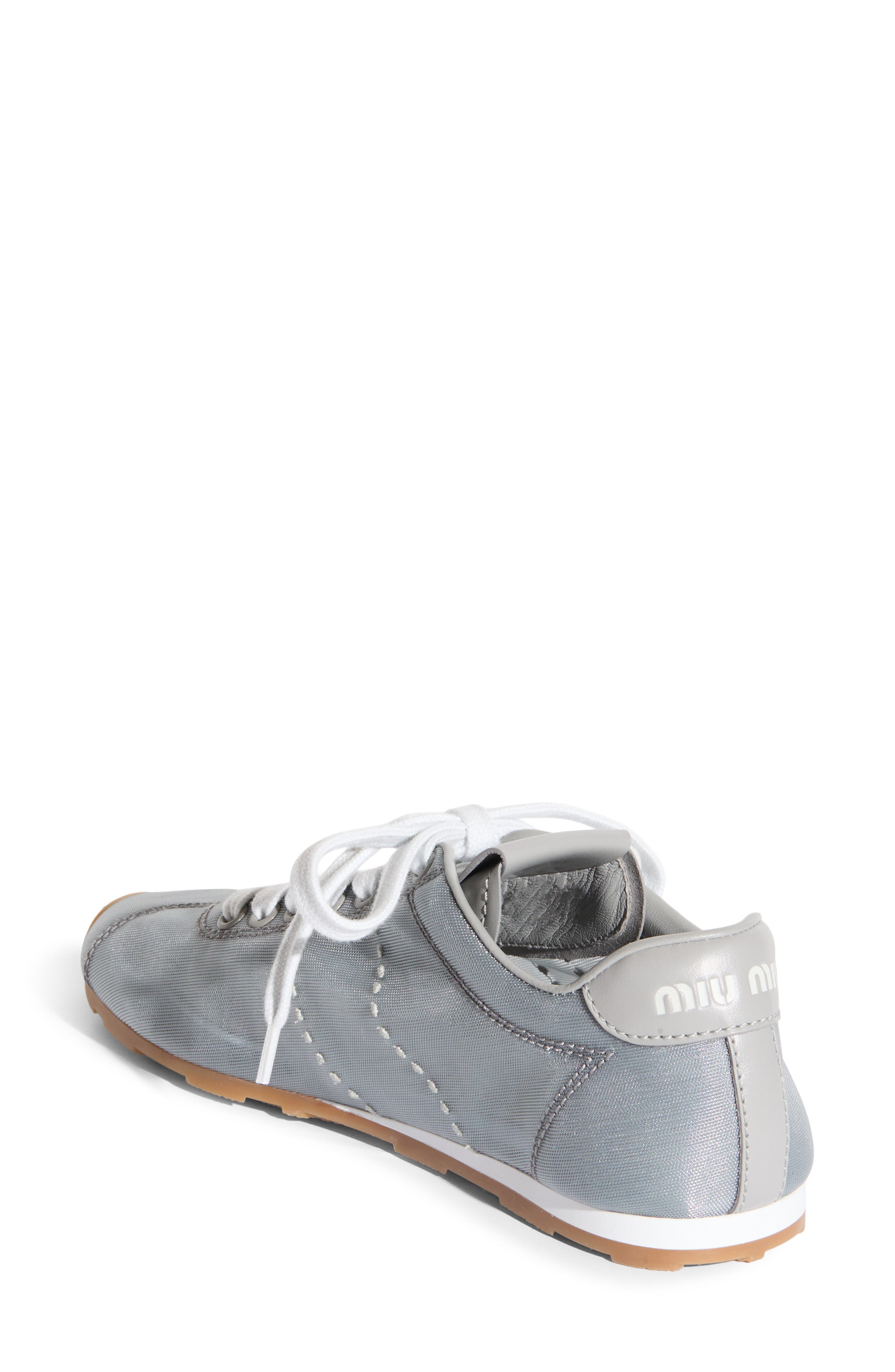 Miu Miu Plume Mesh Sneaker, Alternate, color, 
