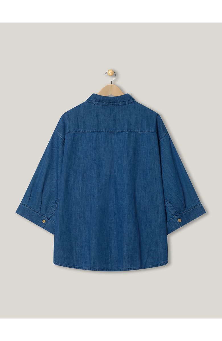 The Simple Folk The Chambray Denim Shirt, Alternate, color, Mid Denim