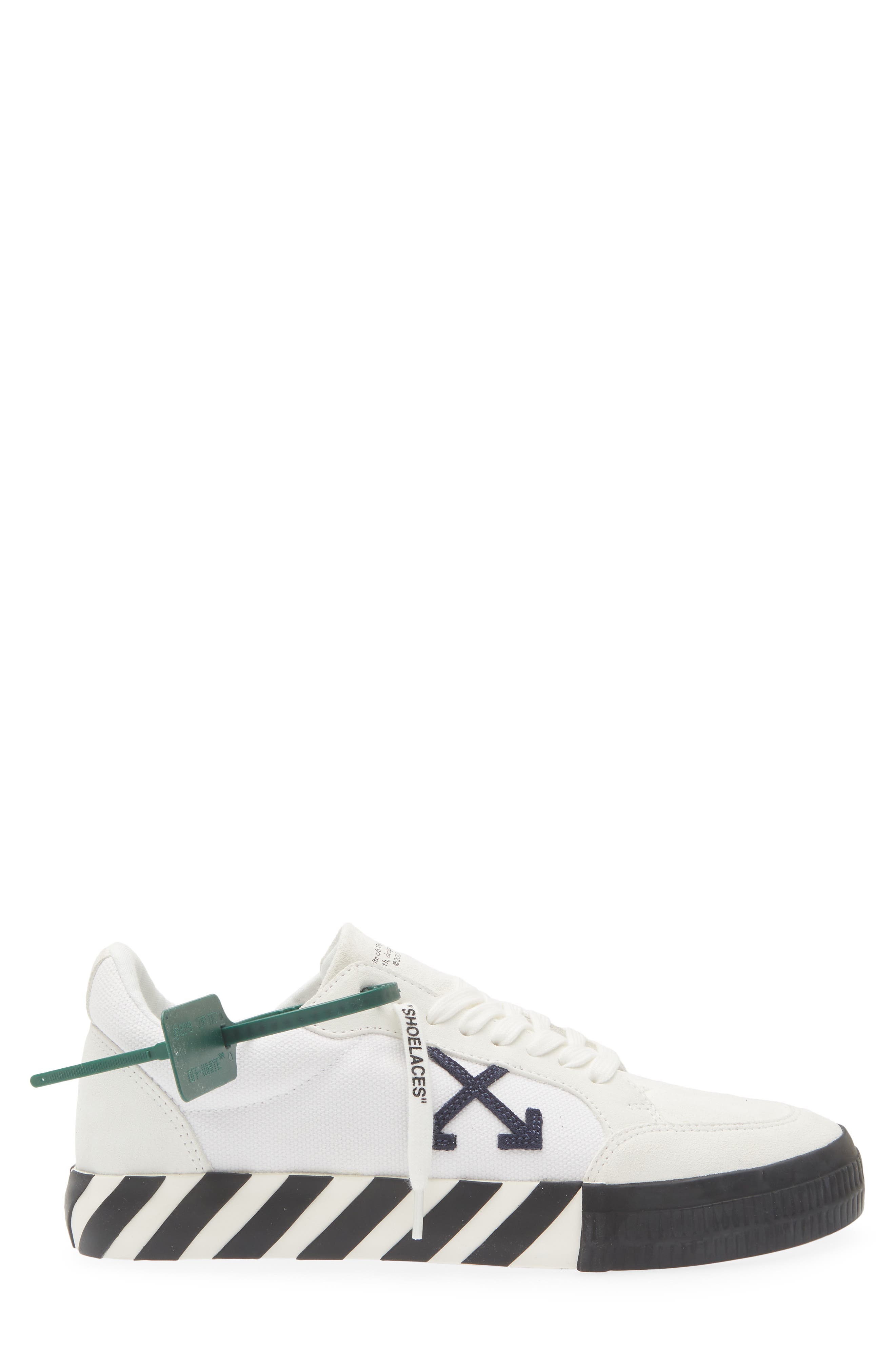 Off-White Low Top Vulcanized Sneaker, Alternate, color, 