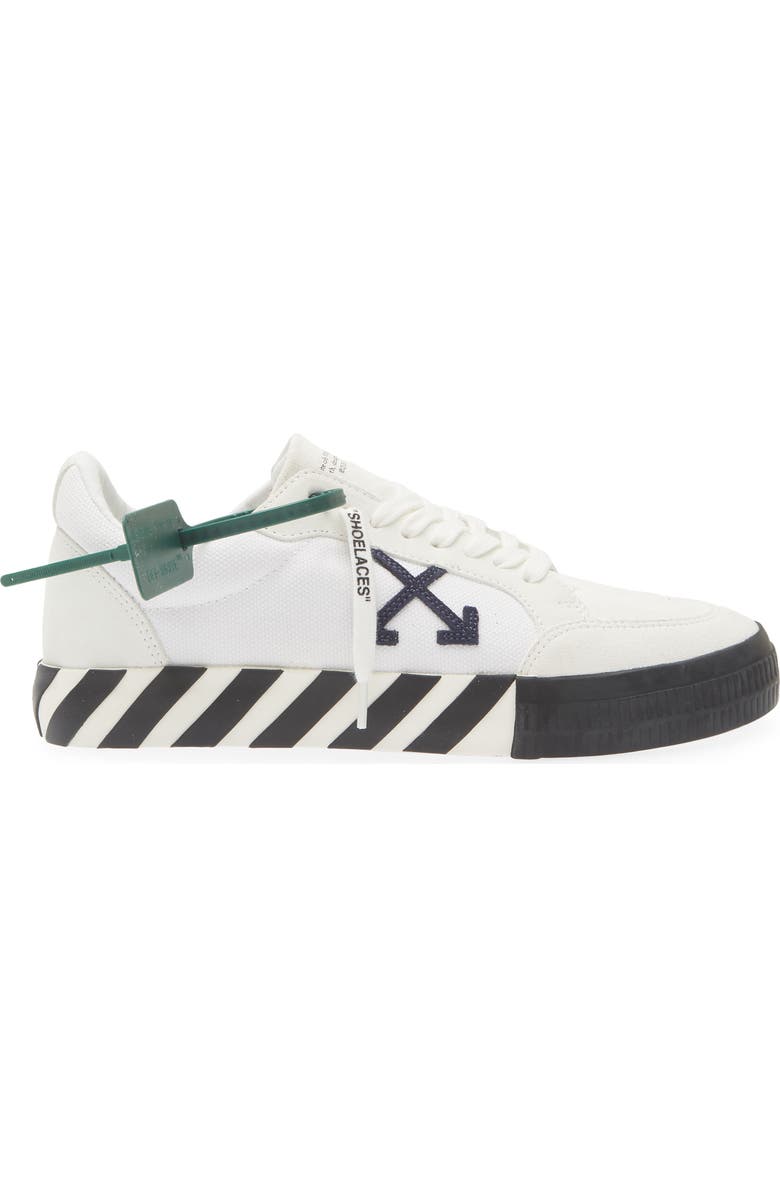 Off-White Low Top Vulcanized Sneaker, Alternate, color,