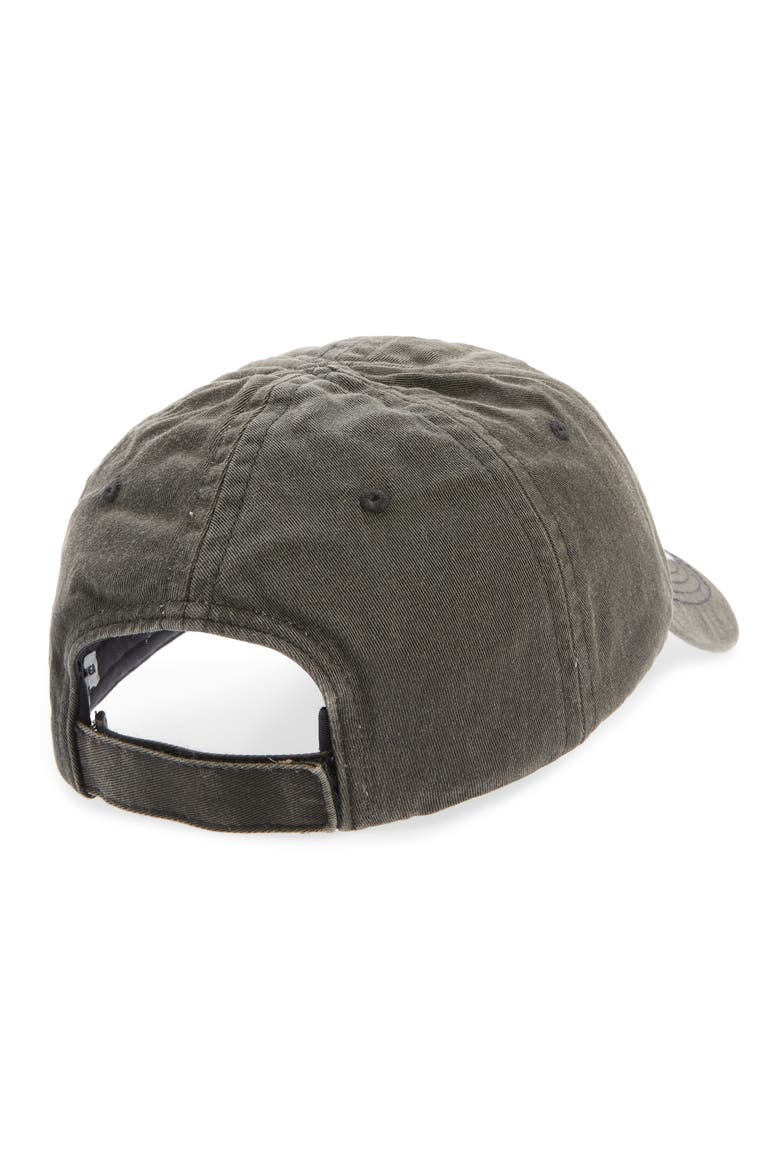 Embroidered Logo Baseball Cap, Alternate, color, BLACK/ WHITE