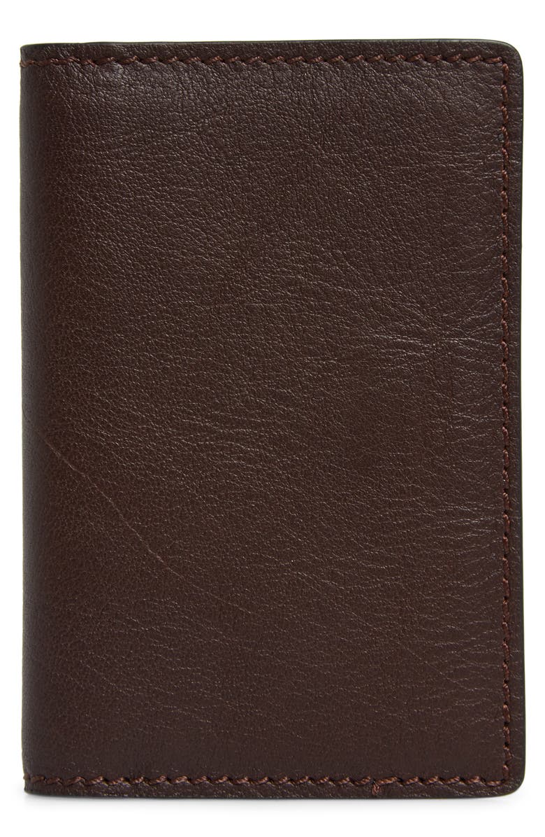 Bosca Leather Folding Card Case, Alternate, color, 