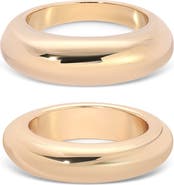 Ettika Modern Dome Set of Two Rings