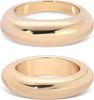 Ettika Modern Dome Set of Two Rings