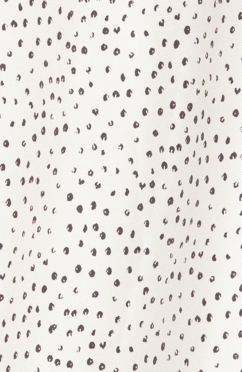 Vince Ditsy Dot Long Sleeve Silk Blend Button-Up Shirt, Alternate, color, 