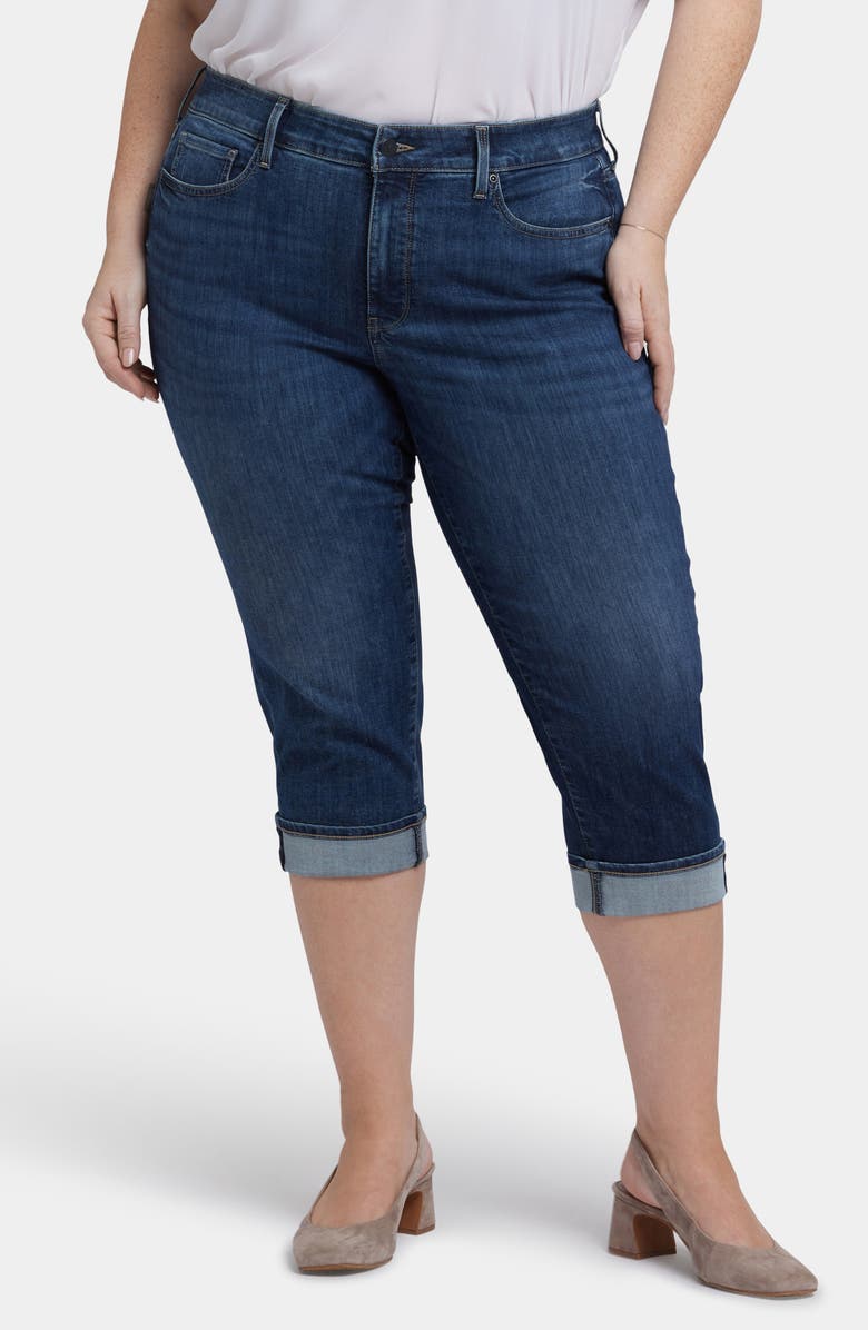 NYDJ Marilyn Cuffed Capri Jeans, Main, color, Rio Rapids