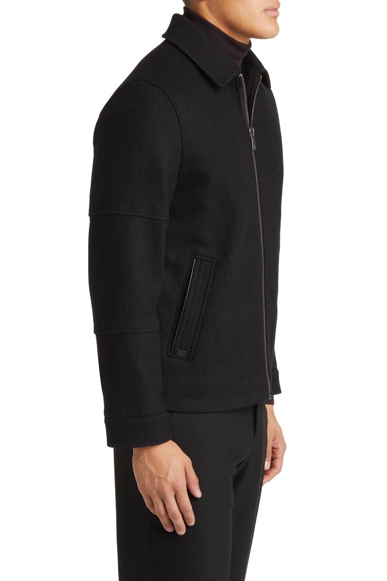 Paloma Wool Blend Twill Jacket, Alternate, color, BLACK TWILL