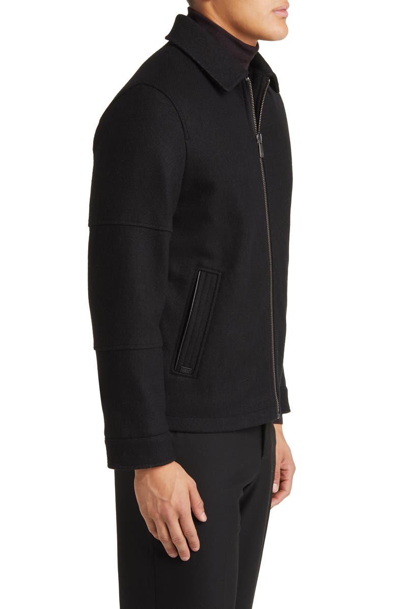 Hart Schaffner Marx Paloma Wool Blend Twill Jacket, Alternate, color, Black Twill