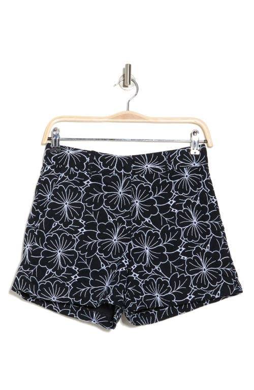 Shop T Tahari Floral Embroidered Shorts