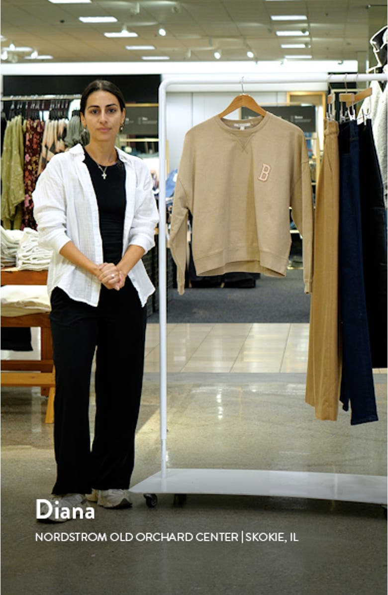 Elisha Logo Cotton Graphic Sweatshirt, sales video thumbnail