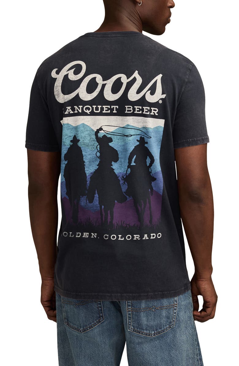 Lucky Brand Coors Cowboy Cotton Graphic T-Shirt, Alternate, color, Total Eclipse