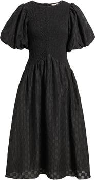 CIEBON Tahia Textured Midi Dress