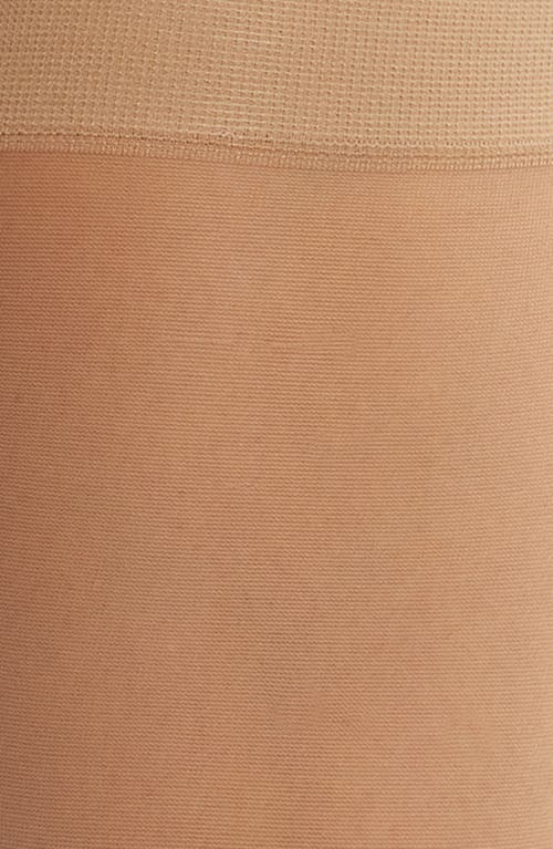Hue Sheer Knee High Socks In Brown