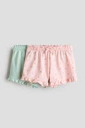 H&M 2-pack Ruffle-trimmed Sweatshorts