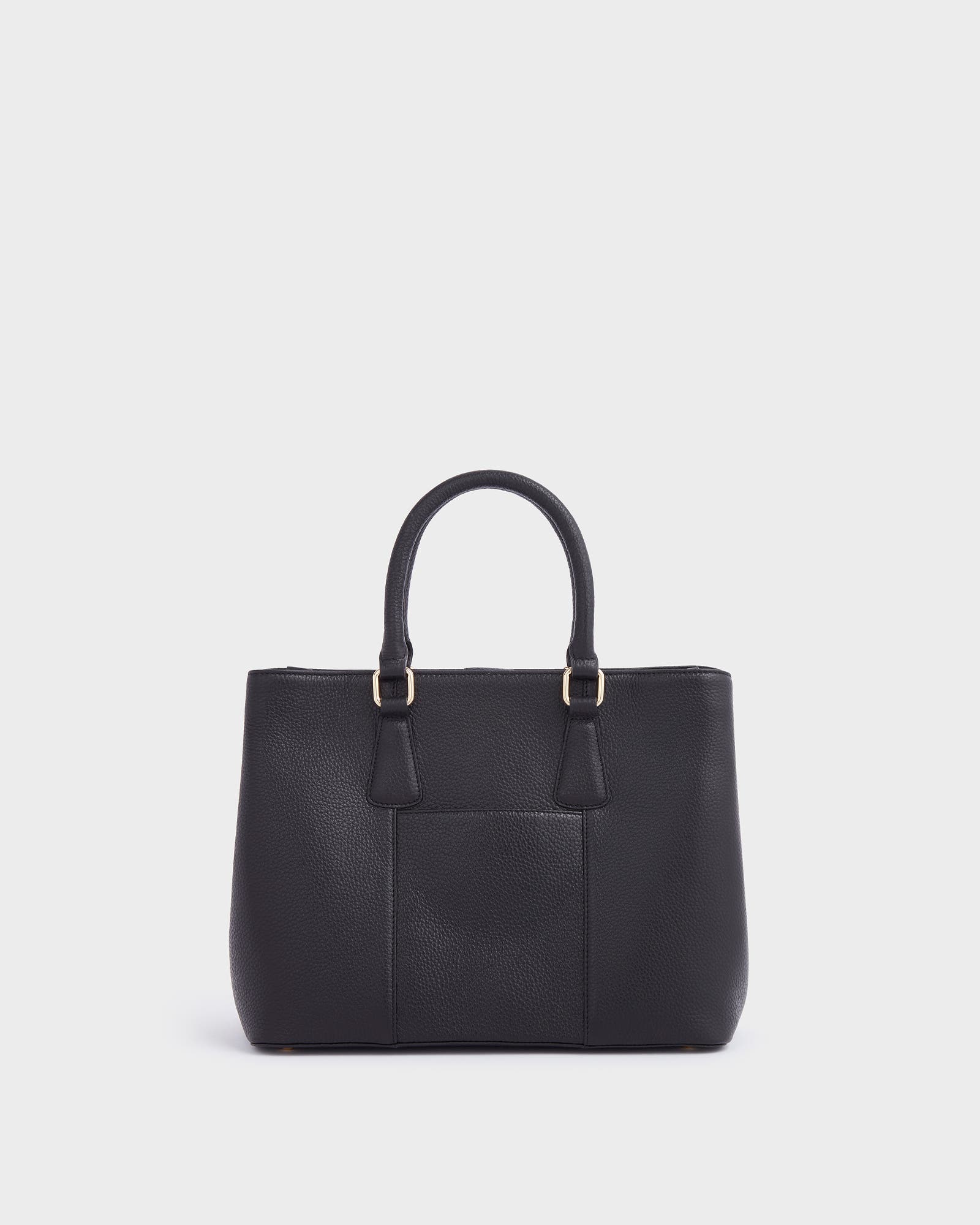 The Adaline Leather Workbag, Alternate, color, Black