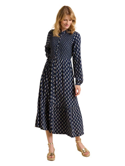 Lark Long Sleeve Button Midi Dress