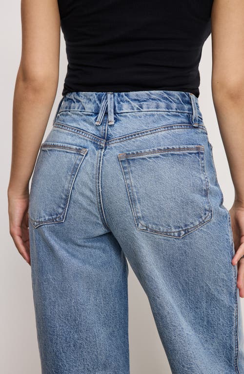 Good American Good Petite Skate High Waist Wide Leg Jeans In Indigo756