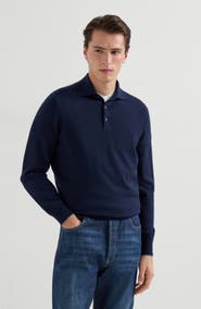 Brunello Cucinelli Cashmere knit polo shirt