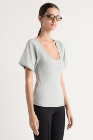 Modern Citizen Renee Sculpted Scoop-Neck Tee