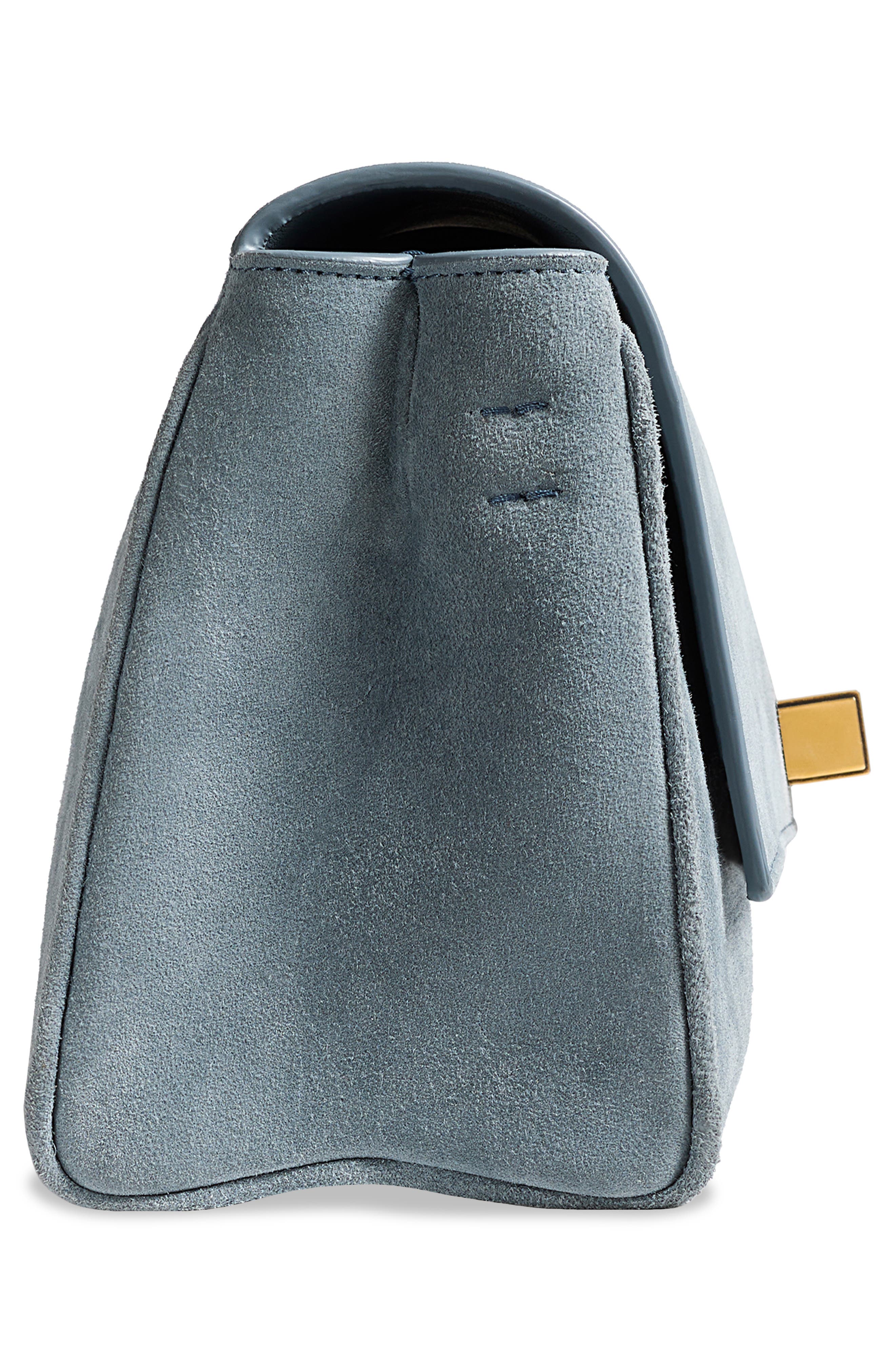 Khaite Audrey Suede Crossbody Bag, Alternate, color, 