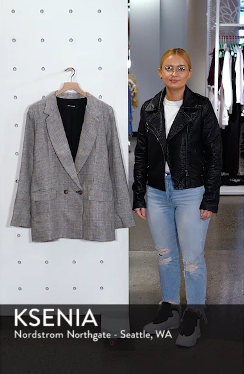 Valero Oversize Linen Blazer, sales video thumbnail