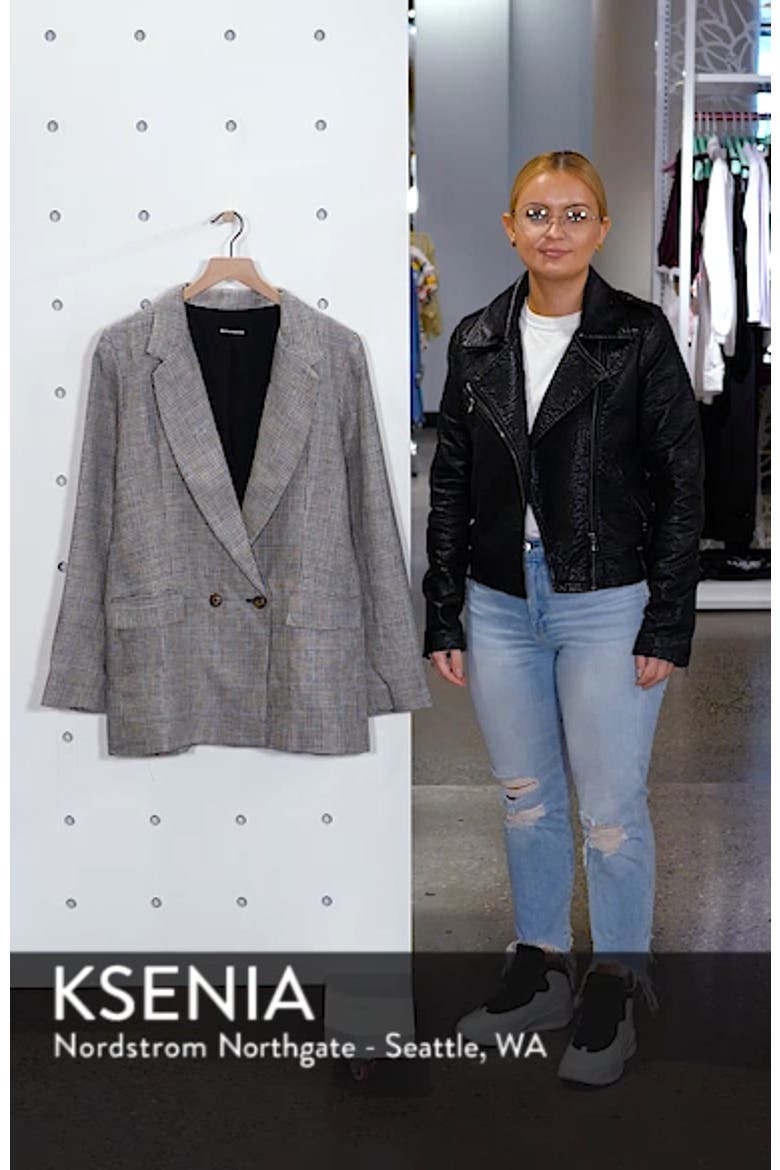Valero Oversize Linen Blazer video