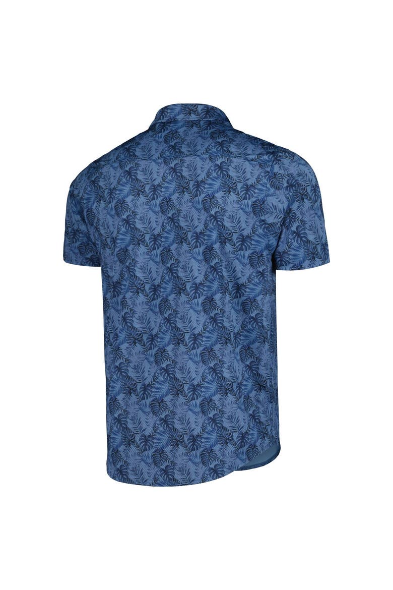 Men's Antigua Navy USMNT Resort Button-Up Shirt, Alternate, color, Navy