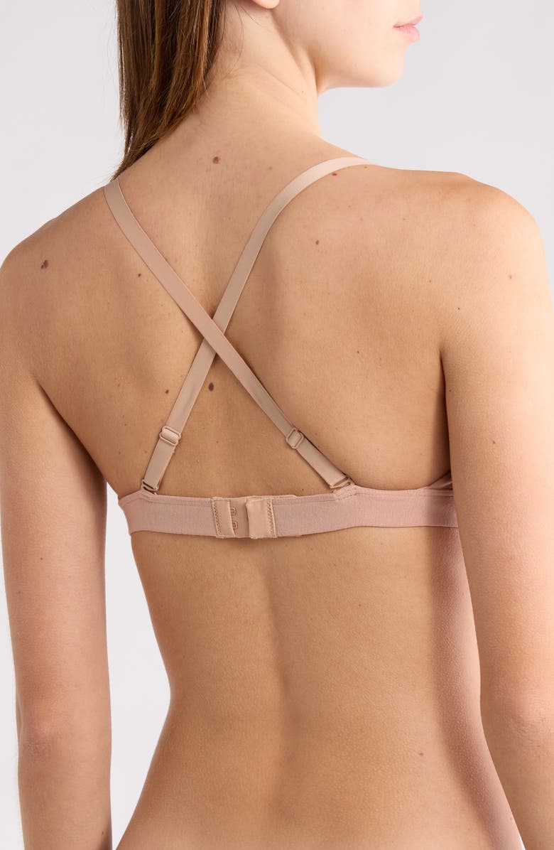 MeUndies FeelFree Lace Trim Triangle Bralette, Alternate, color, Sand Dune