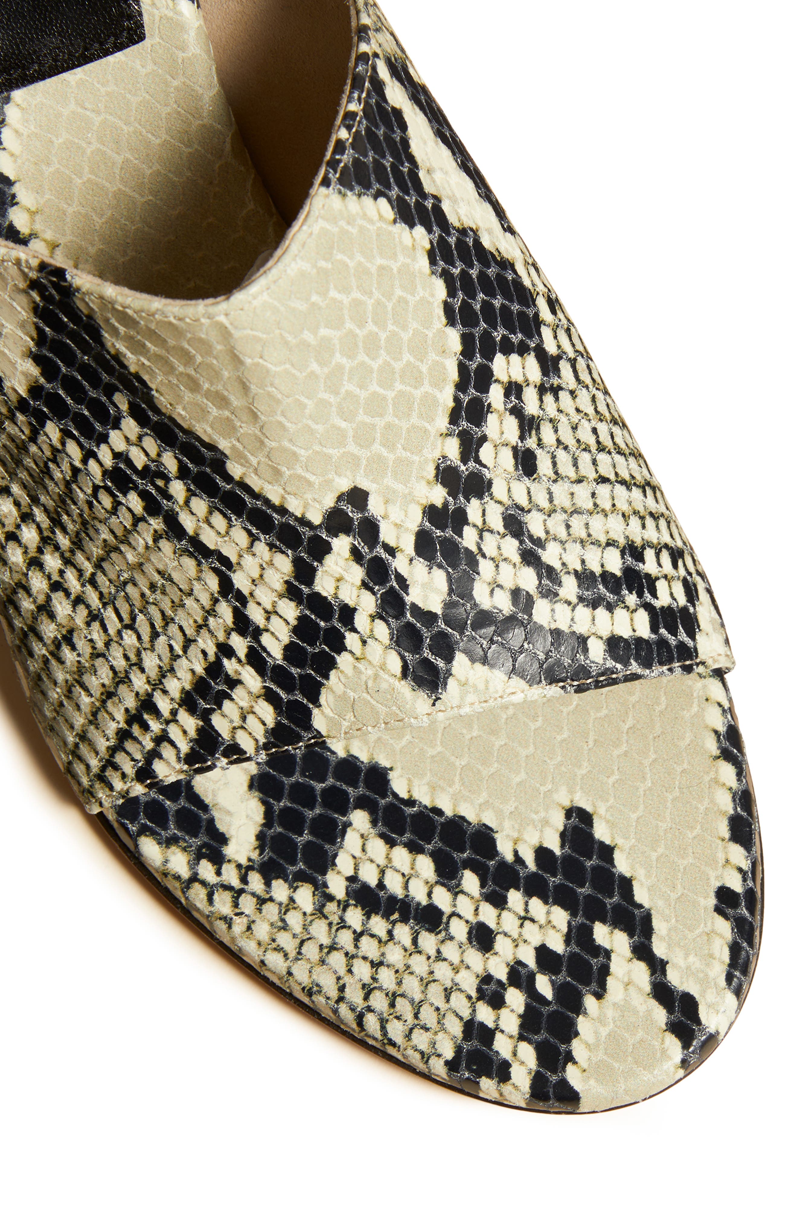 Khaite Marion Python Embossed Wedge Sandal, Alternate, color, 