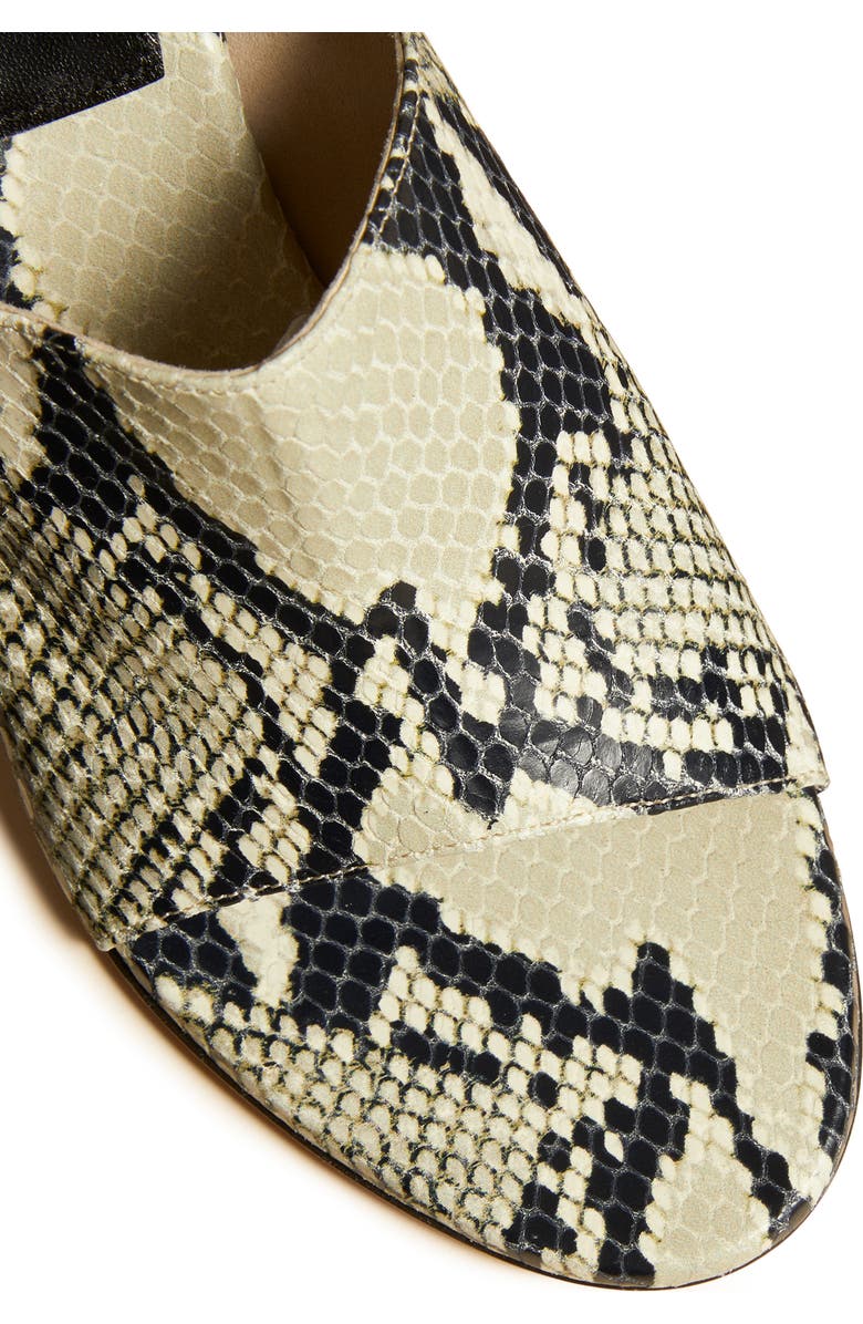 Khaite Marion Python Embossed Wedge Sandal, Alternate, color,