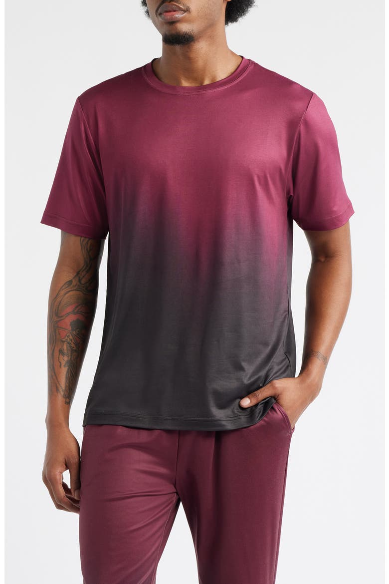 Tempo Tech T-Shirt, Main, color, FADE MERLOT