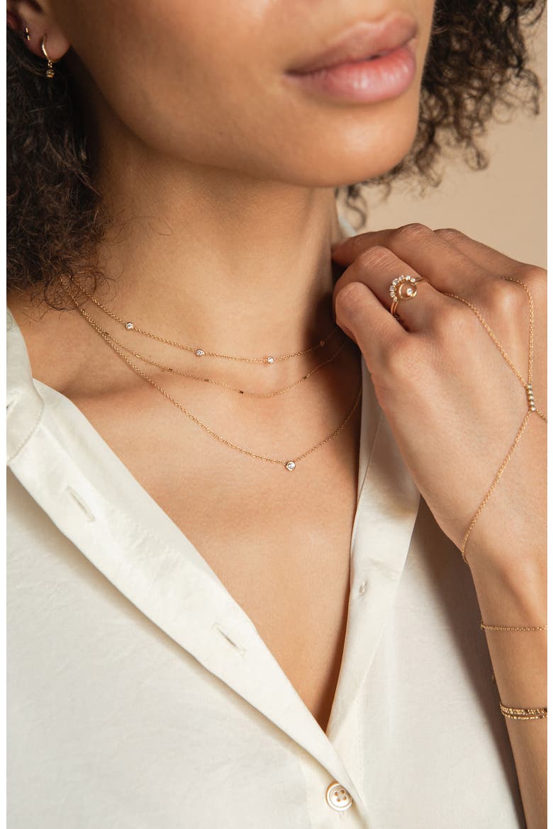 Double Chain Necklace, Alternate, color, YELLOW GOLD