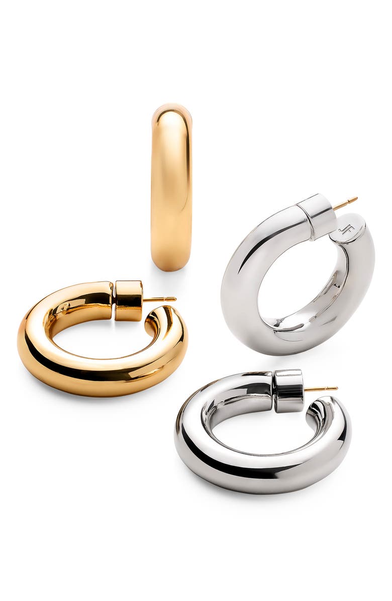 Jennifer Fisher Samira Huggies, Alternate, color, Silver